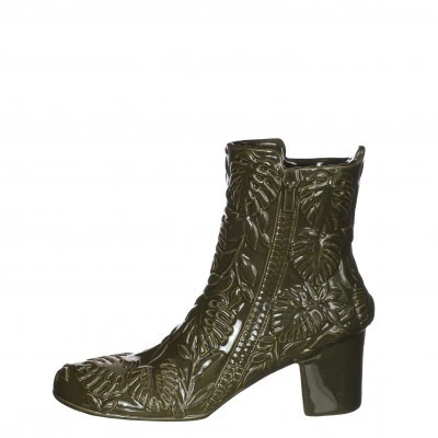 Exkluzívna keramická váza Bootie zelená 22 × 7 × 19 cm
