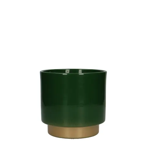 Keramický kvetináč na orchidey Varedo zelený ⌀ 13 × 12,5 cm