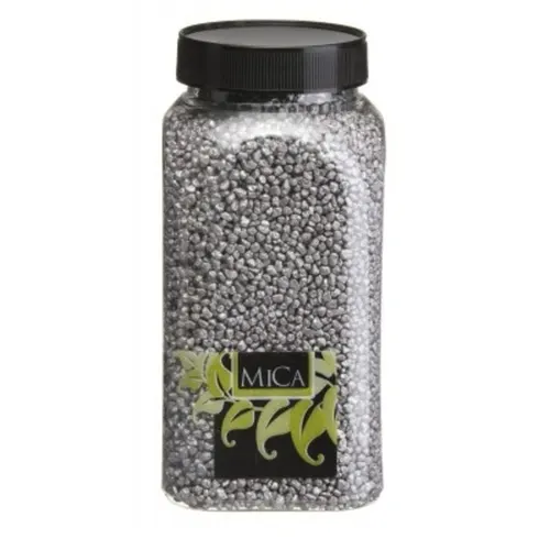 Dekoračný štrk strieborný 4 mm, 1 kg