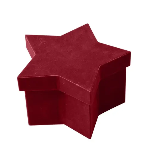Vianočná dekorácia Hatbox Noelle červená 20,5 × 13 × 12 cm