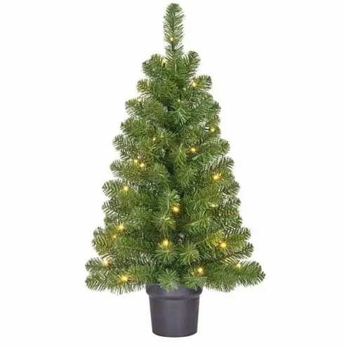 Vianočná dekorácia stromček Norton+pot 30LED zelená ⌀ 50 × 90 cm
