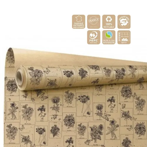 Baliaci papier Curiosity čierny 80 cm, návin 40 m