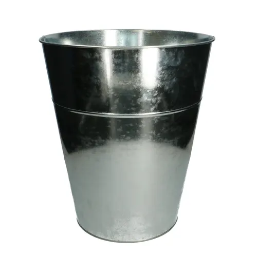 Zinok váza Shop strieborná ⌀ 30 × 35 cm, 13 l