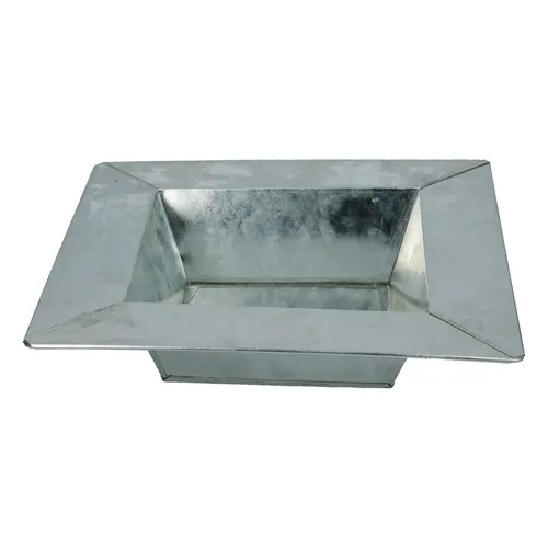 Zinková miska strieborná ⌀ 25 × 5 cm