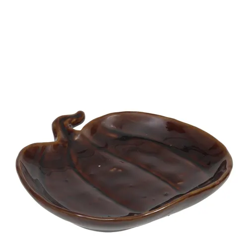 Jesenná dekorácia Pumpkin misa hnedá ⌀ 15 × 3 cm