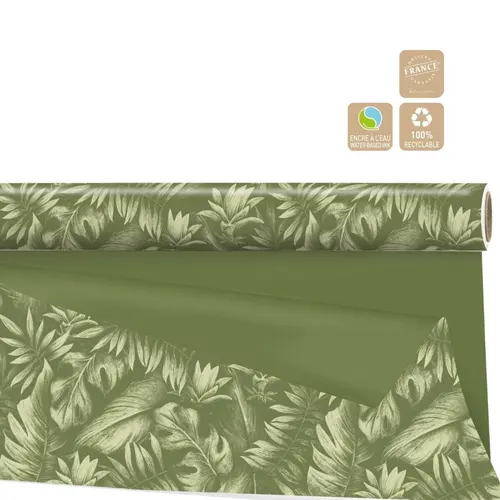 Matný obojstranný celofán Kala Clayrton zelený 80 cm, návin 25 m