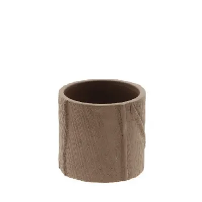 Keramický kvetináč Levi hnedý ⌀ 10 × 9 cm